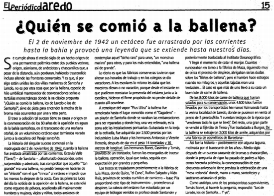 Noticia de la charla-debate &laquo;Quién se comió la ballena&raquo;