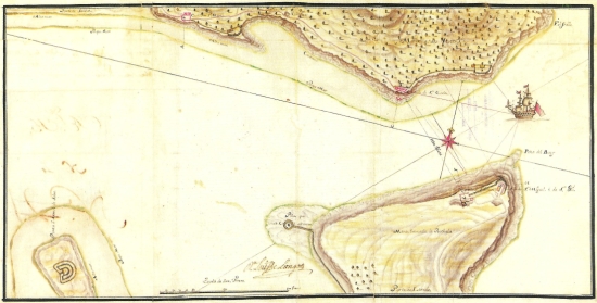 Plano del ingeniero francés Louis Viller Langots, año 1.726